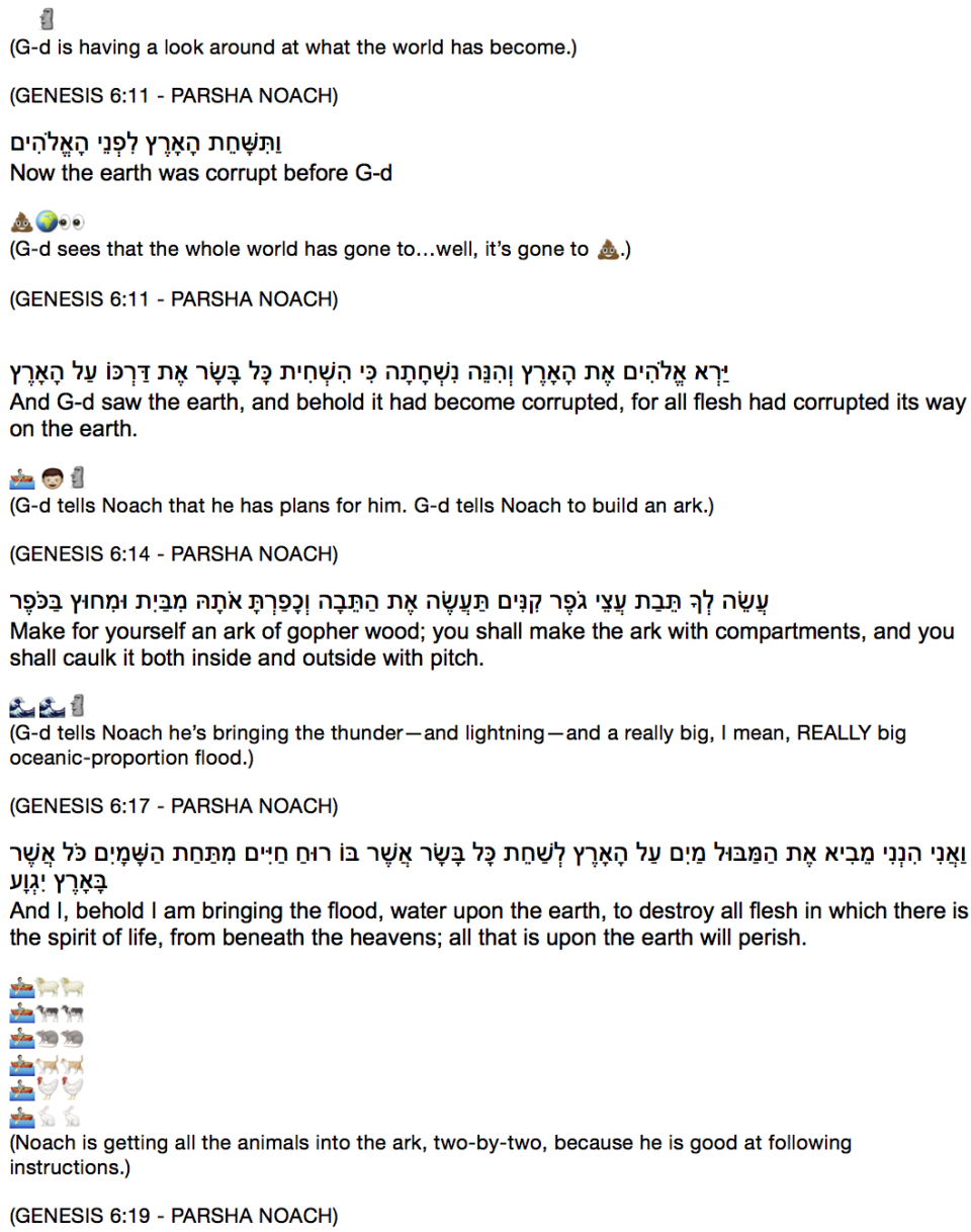 4 Emoji D’var Torah 10:29:14 TRANSLITERATED 1