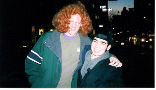 Early 2003. Rick and I pretend this guy is Carrot Top and take his picture.