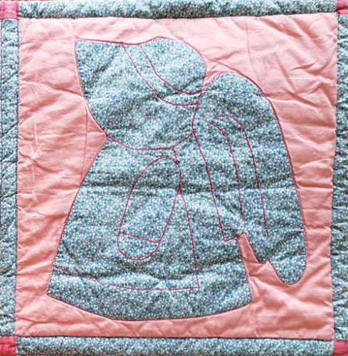 Sun Bonnet Angel Quilt Block