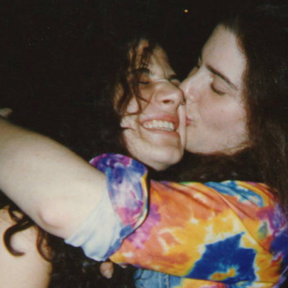 Amy and I back in the day on the streets of NYC. So much hair.