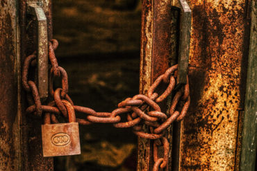 Rusty Chains with Lock